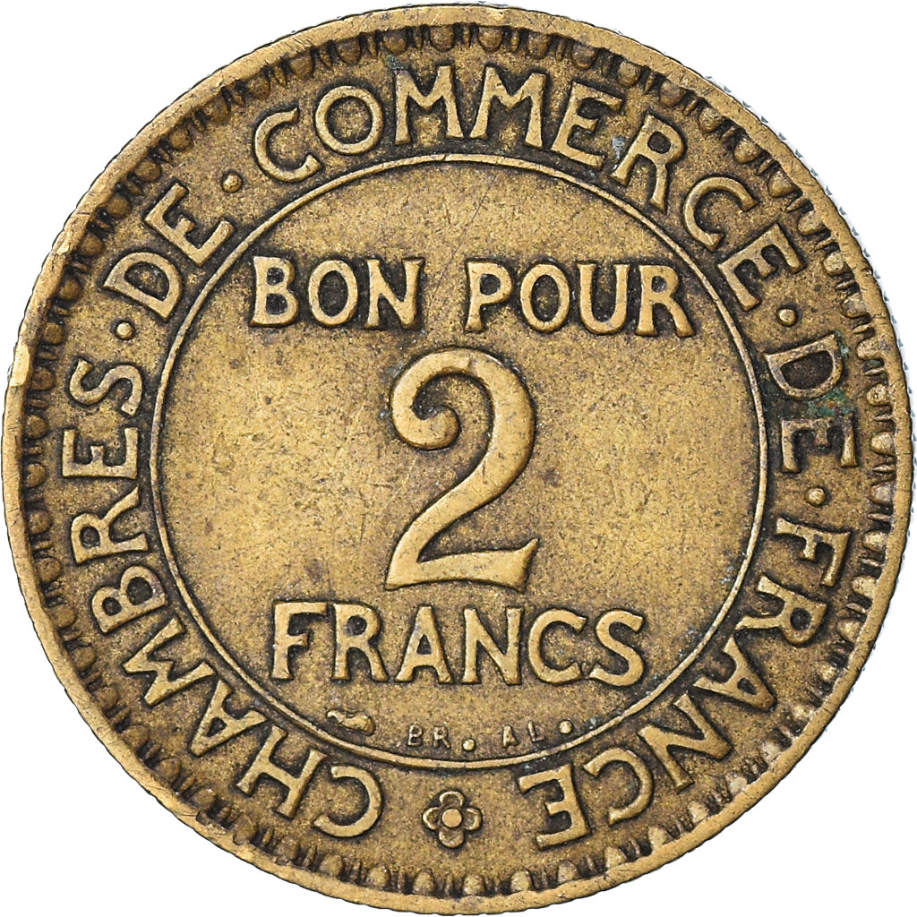 Monnaie, France, Chambre de commerce, 2 Francs, 1926, Paris, TB+