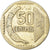 Coin, Peru, 50 Centimos, 1991, Lima, VF(30-35), Copper-Nickel-Zinc, KM:307.1