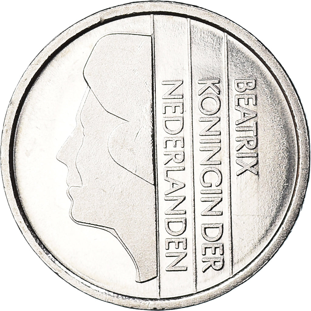 Moneta, Holandia, Beatrix, 25 Cents, 1995, BE, AU(55-58), Nikiel, KM:204