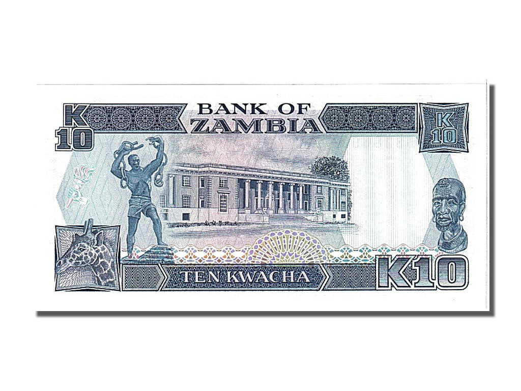 Banknote, Zambia, 10 Kwacha, 1989, UNC(65-70)