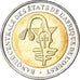 Coin, West African States, 200 Francs, 2003, Paris, EF(40-45), Bi-Metallic