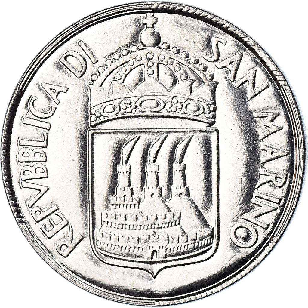 Moneta, San Marino, 50 Lire, 1973, Rome, FDC, MS(65-70), Stal, KM:27
