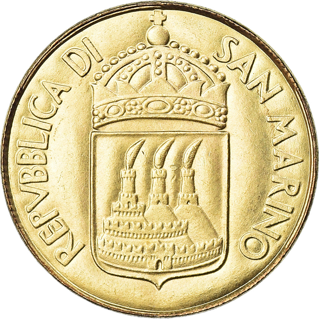 Munten, San Marino, 20 Lire, 1973, FDC, FDC, Aluminum-Bronze, KM:26