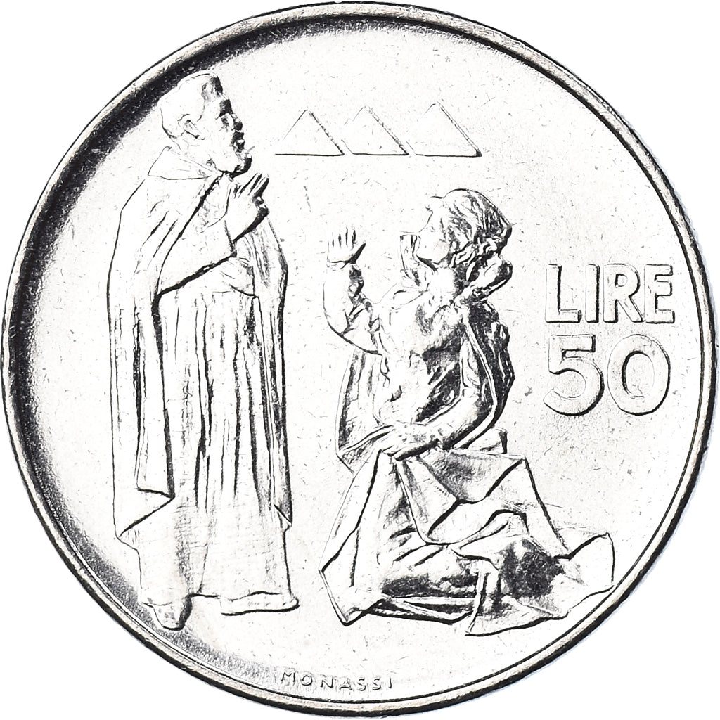 Moneda, San Marino, 50 Lire, 1972, Rome, FDC, FDC, Acero, KM:19