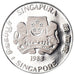 Coin, Singapore, Cent, 1988, Singapore Mint, BE, MS(65-70), Silver, KM:49a
