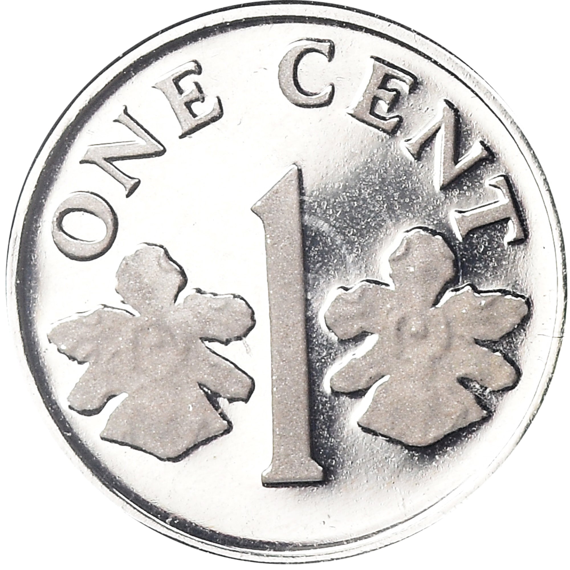 Coin, Singapore, Cent, 1988, Singapore Mint, BE, MS(65-70), Silver, KM:49a