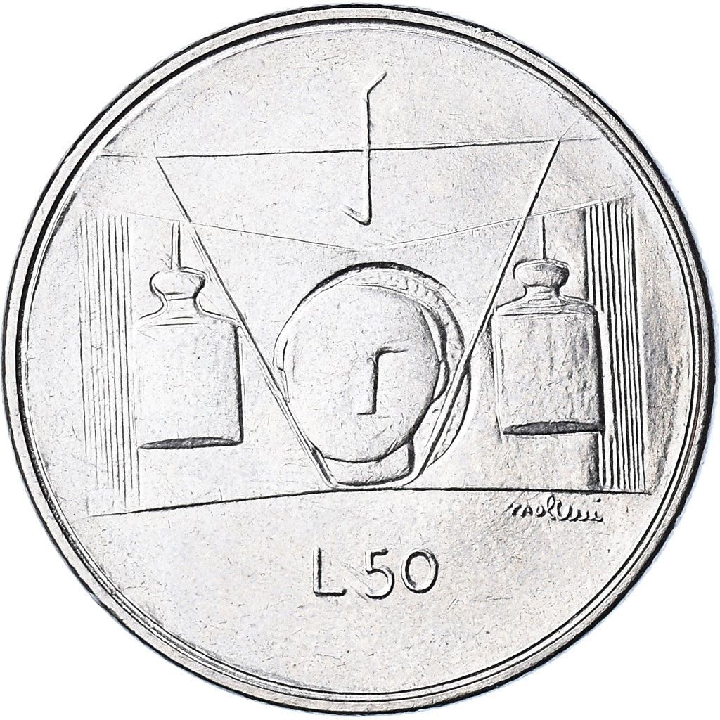Münze, San Marino, 50 Lire, 1976, Rome, FDC, STGL, Stahl, KM:56