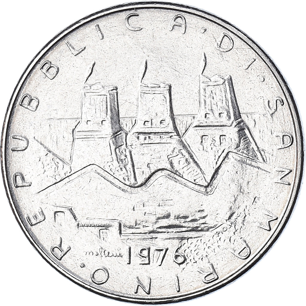 Moneda, San Marino, 50 Lire, 1976, Rome, SC, Acero, KM:56