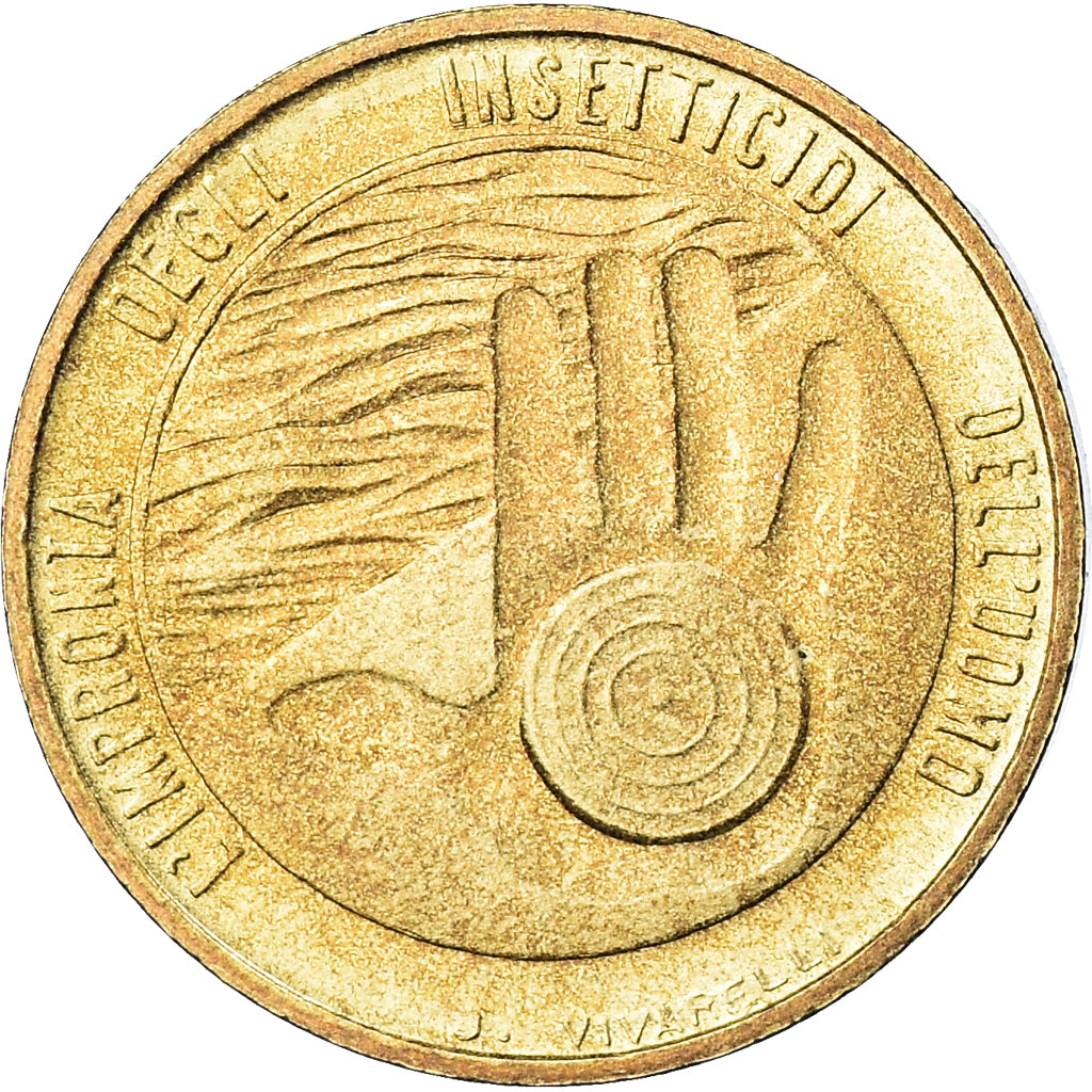 Coin, San Marino, 20 Lire, 1977, Rome, MS(63), Aluminum-Bronze, KM:67