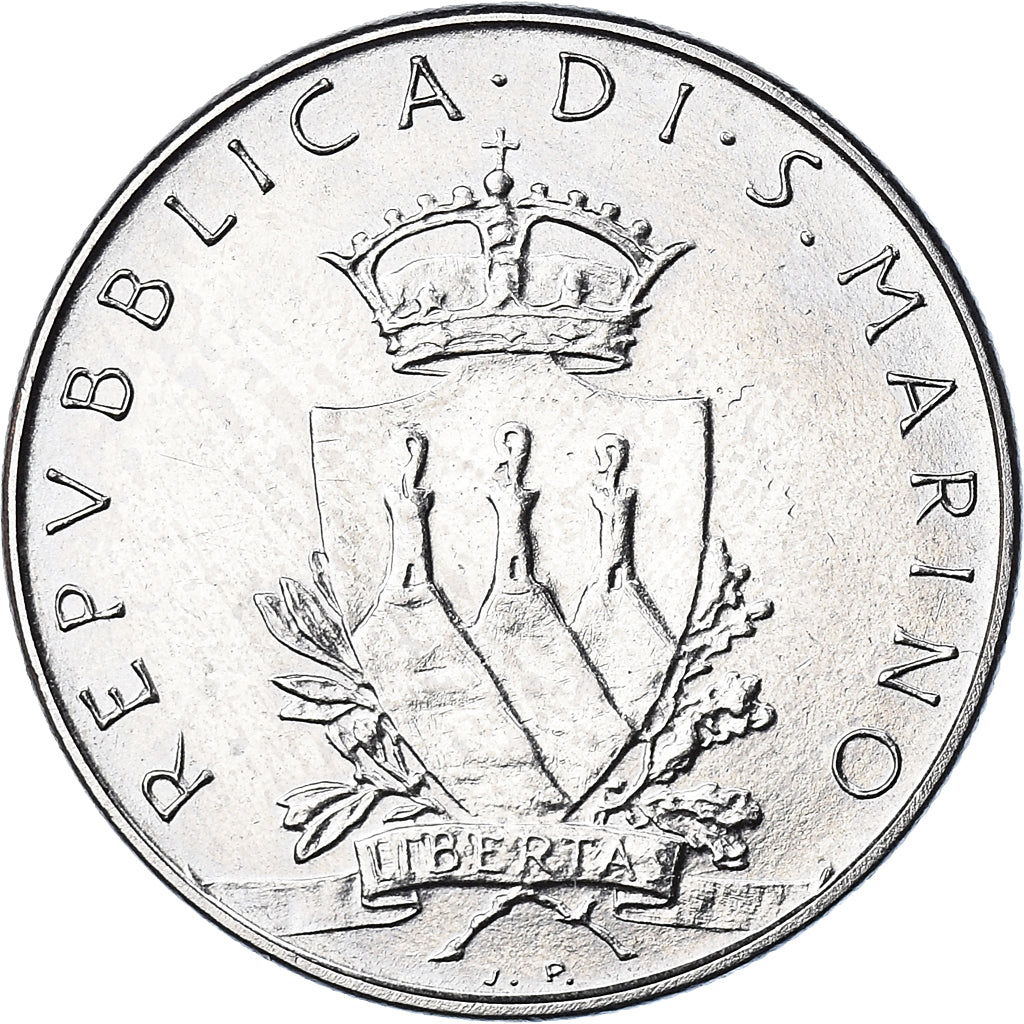 Münze, San Marino, 50 Lire, 1979, Rome, VZ, Stahl, KM:94