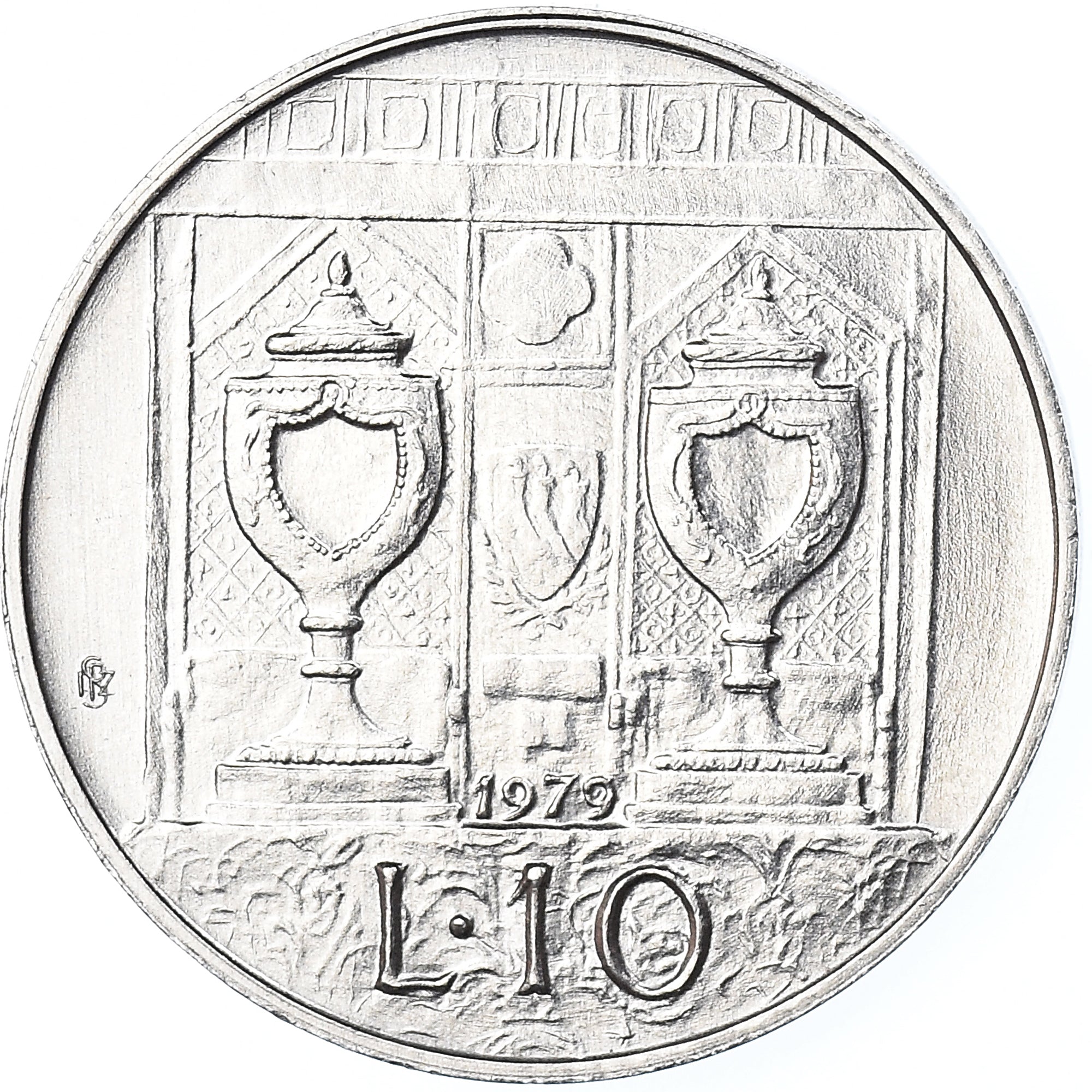 Moneda, San Marino, 10 Lire, 1979, Rome, SC, Aluminio, KM:92