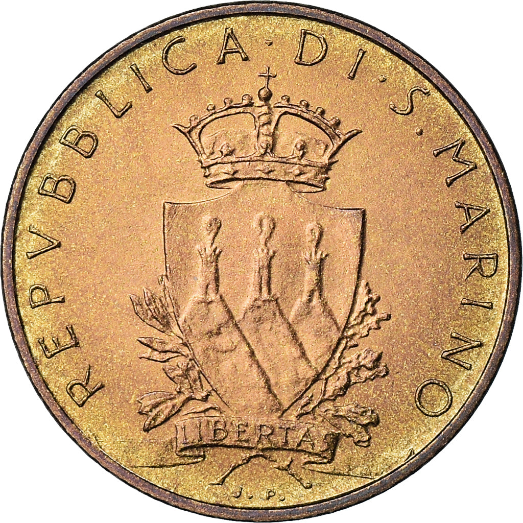 Moneda, San Marino, 20 Lire, 1979, EBC, Aluminio - bronce, KM:93
