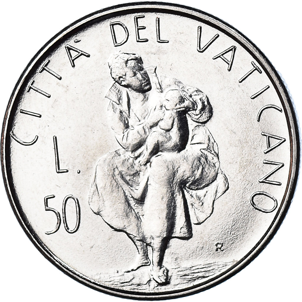 Moneda, CIUDAD DEL VATICANO, John Paul II, 50 Lire, 1982, Roma, FDC, FDC, Acero