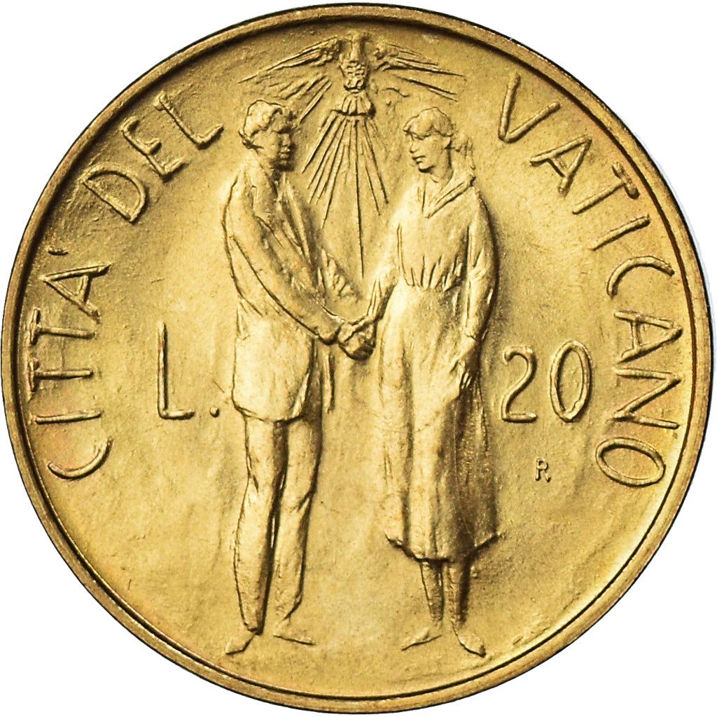 Moneda, CIUDAD DEL VATICANO, John Paul II, 20 Lire, 1982, Roma, FDC, FDC