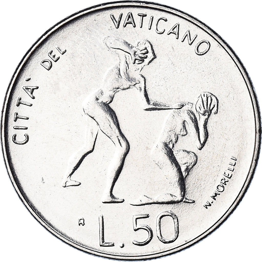 Coin, VATICAN CITY, John Paul II, 50 Lire, 1983, Roma, FDC, MS(65-70), Stainless
