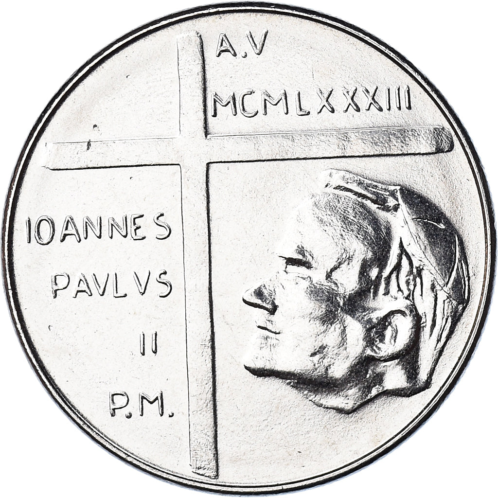 Coin, VATICAN CITY, John Paul II, 50 Lire, 1983, Roma, FDC, MS(65-70), Stainless