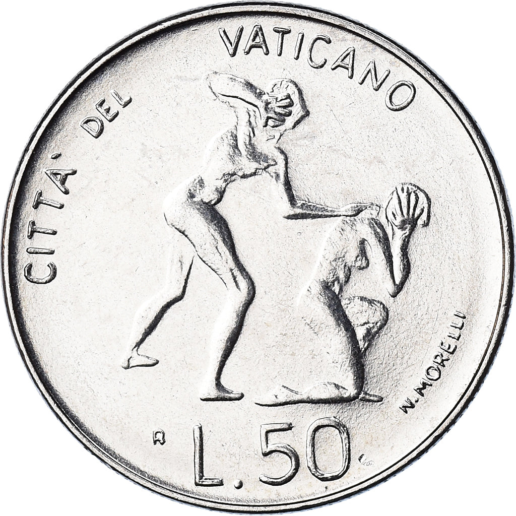 Coin, VATICAN CITY, John Paul II, 50 Lire, 1983, Roma, FDC, MS(65-70), Stainless