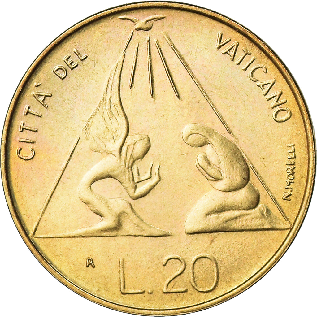 Moeda, CIDADE DO VATICANO, John Paul II, 20 Lire, 1983, FDC, MS(65-70)