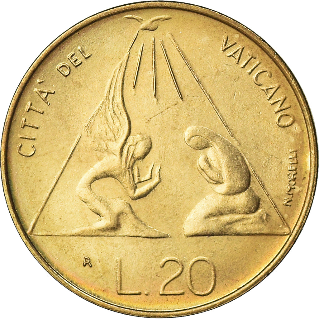 Coin, VATICAN CITY, John Paul II, 20 Lire, 1983, FDC, MS(65-70)