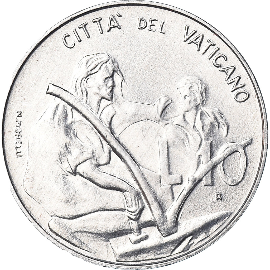 Coin, VATICAN CITY, John Paul II, 10 Lire, 1983, Rome, FDC, MS(65-70), Aluminum
