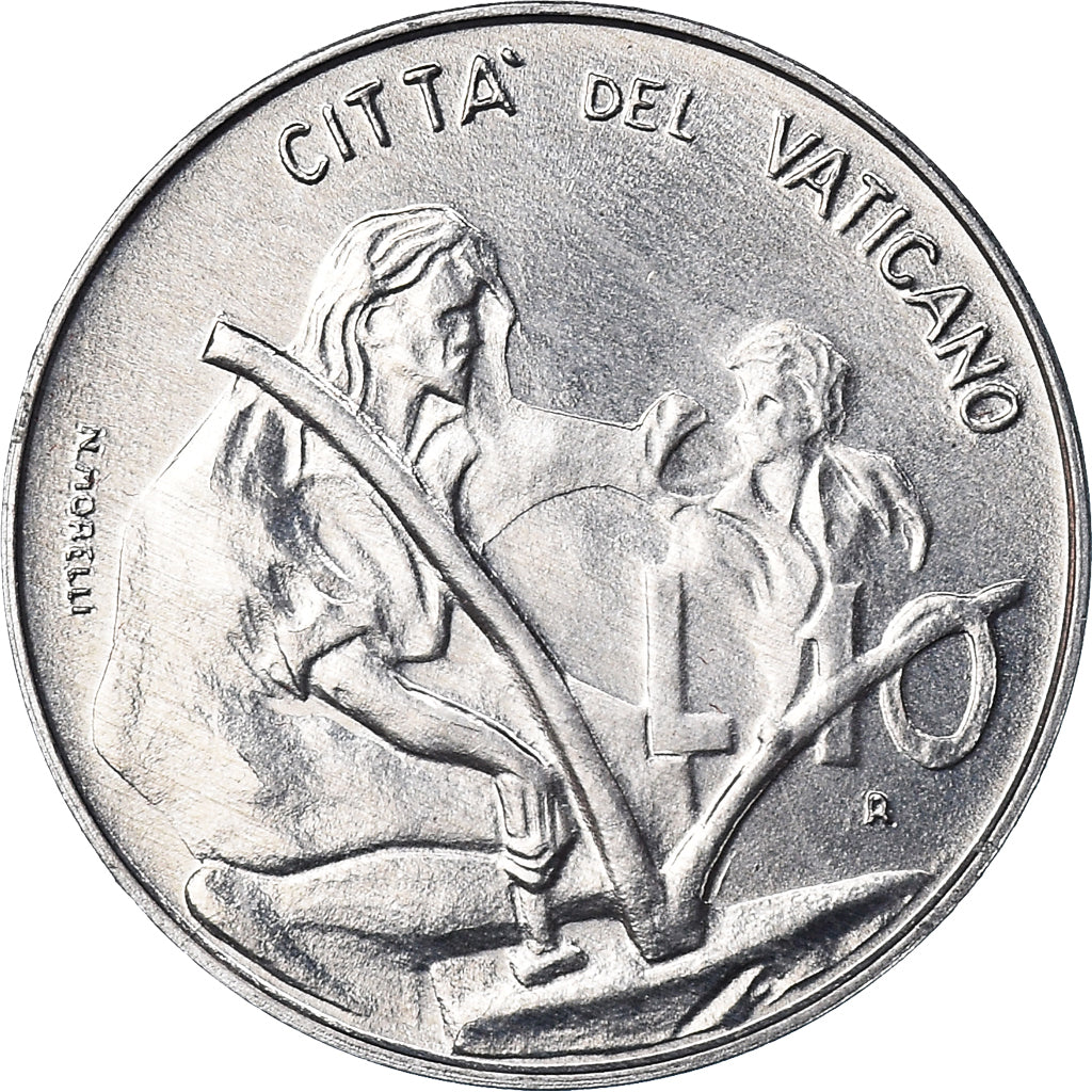 Coin, VATICAN CITY, John Paul II, 10 Lire, 1983, Rome, FDC, MS(65-70), Aluminum