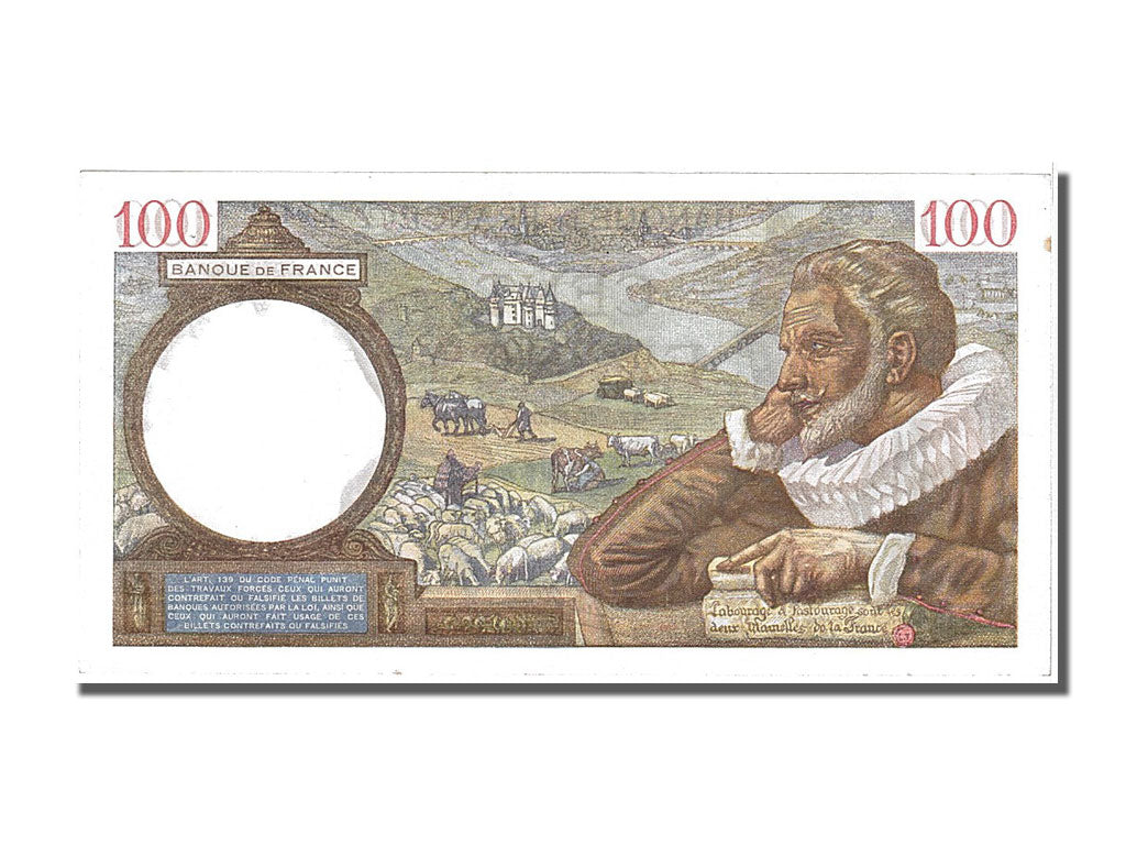 Billet, France, 100 Francs, 100 F 1939-1942 ''Sully'', 1940, 1940-04-04, SPL