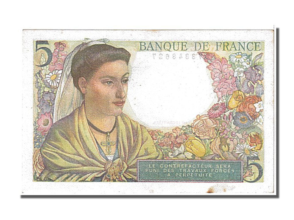 Billet, France, 5 Francs, 5 F 1943-1947 ''Berger'', 1947, 1947-10-30, SPL