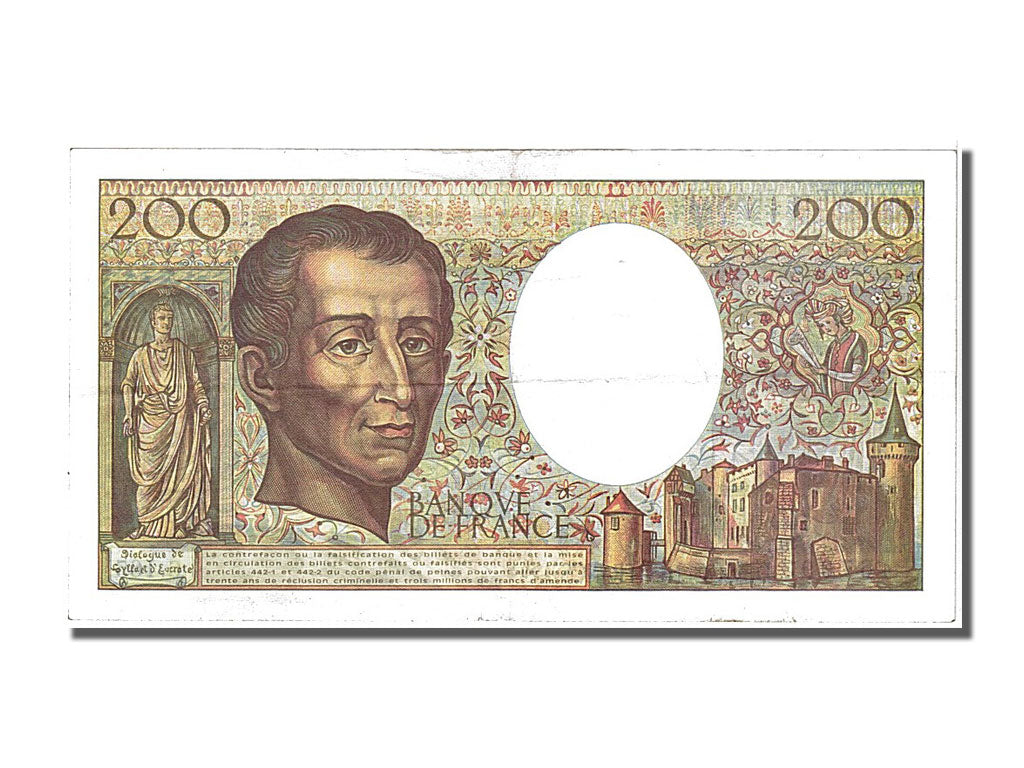 Billet, France, 200 Francs, 200 F 1981-1994 ''Montesquieu'', 1994, TTB