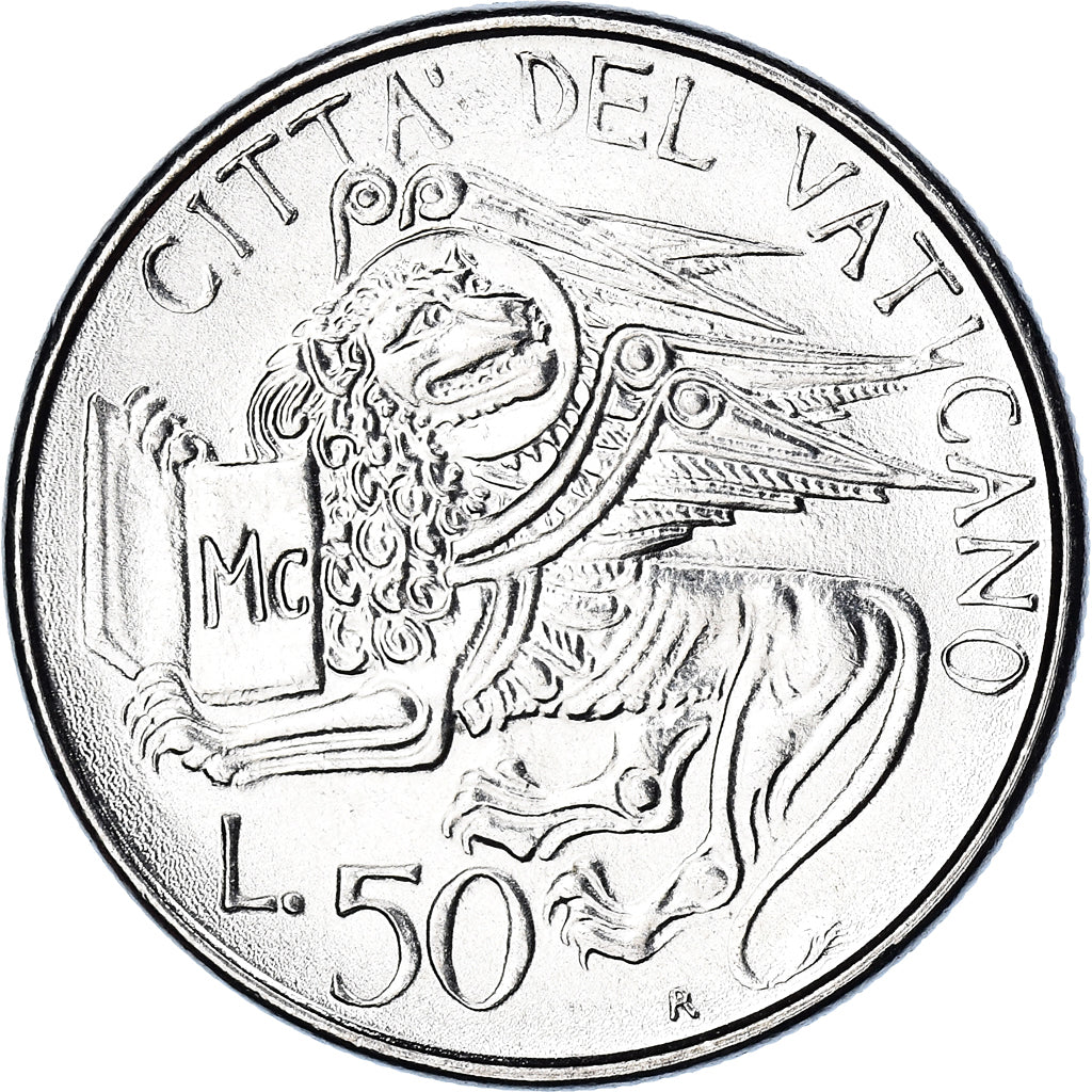 Moeda, CIDADE DO VATICANO, John Paul II, 50 Lire, 1985, Roma, FDC, MS(65-70)