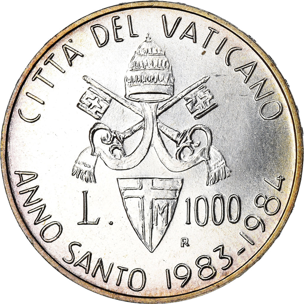 Coin, VATICAN CITY, John Paul II, 1000 Lire, 1983, Roma, FDC, MS(65-70), Silver
