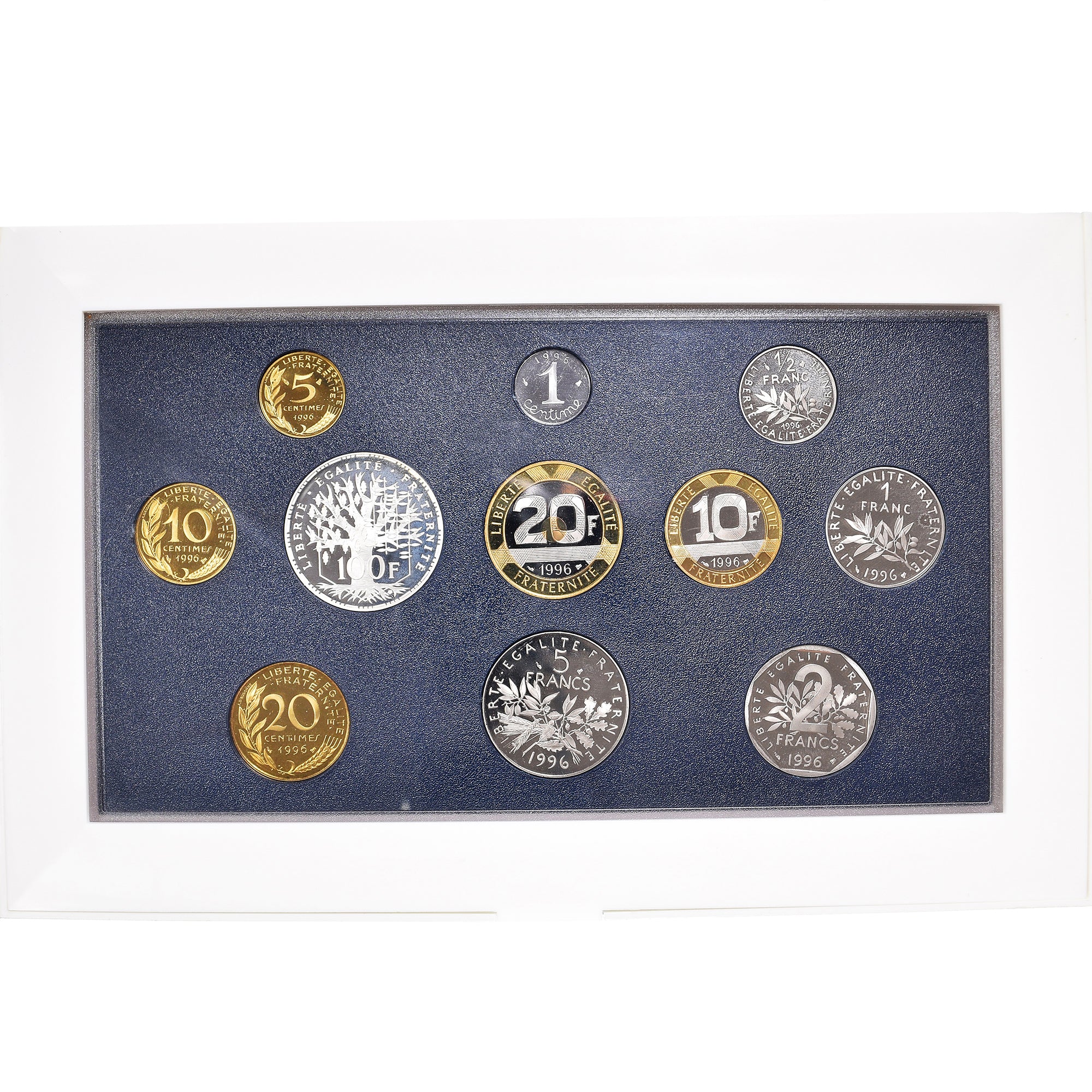 France, Coffret 1 c. à 100 frs., 1996, MDP, BE, FDC