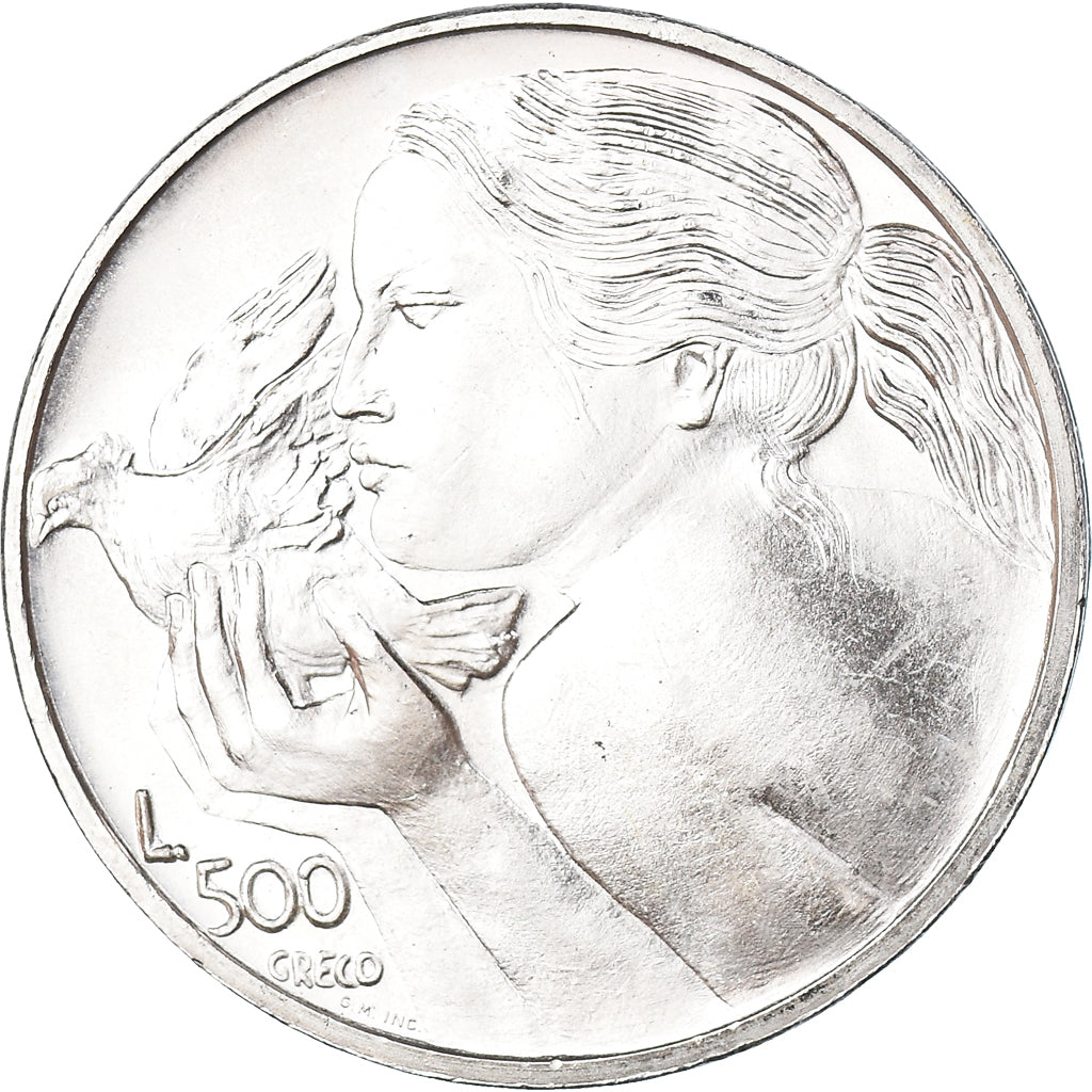 Coin, San Marino, 500 Lire, 1973, MS(65-70), Silver, KM:29