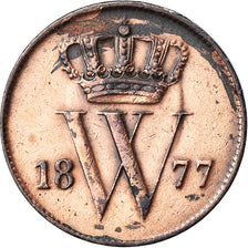 Moneta, Holandia, William III, Cent, 1877, EF(40-45), Miedź, KM:100