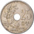 Moneta, Belgio, 25 Centimes, 1909, BB, Rame-nichel, KM:62