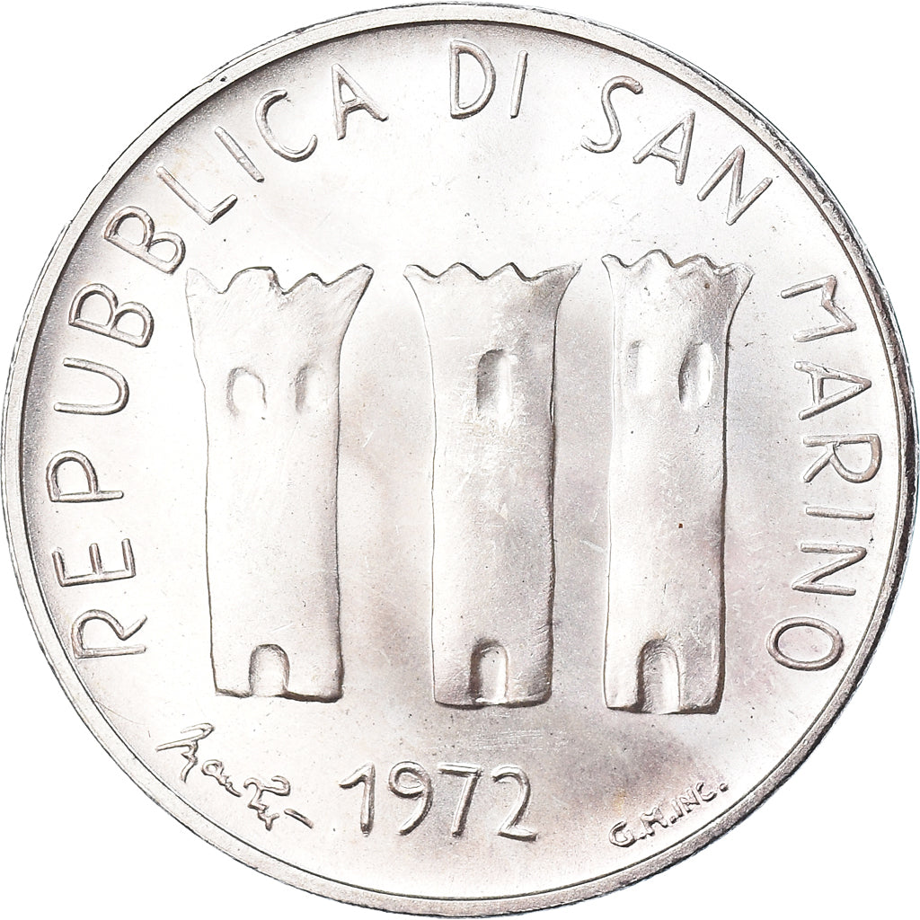 Münze, San Marino, 500 Lire, 1972, Rome, FDC, STGL, Silber, KM:21
