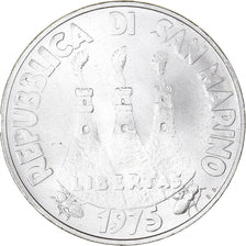 Coin, San Marino, 500 Lire, 1975, Rome, MS(65-70), Silver, KM:47