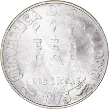 Coin, San Marino, 500 Lire, 1975, Rome, MS(65-70), Silver, KM:47