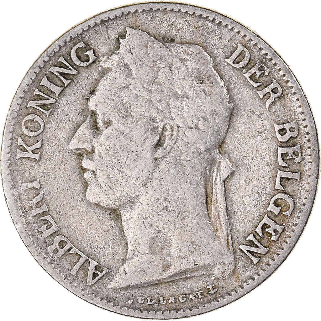Moneta, Congo belga, 50 Centimes, 1926, MB, Rame-nichel, KM:23