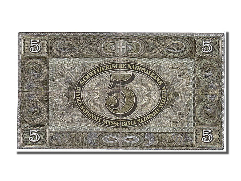 Banknote, Switzerland, 5 Franken, 1942, 1942-12-04, EF(40-45)