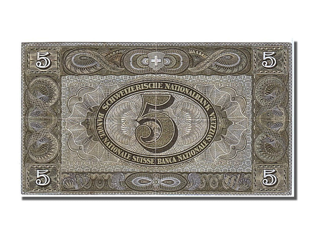 Banknote, Switzerland, 5 Franken, 1946, 1946-08-31, AU(50-53)