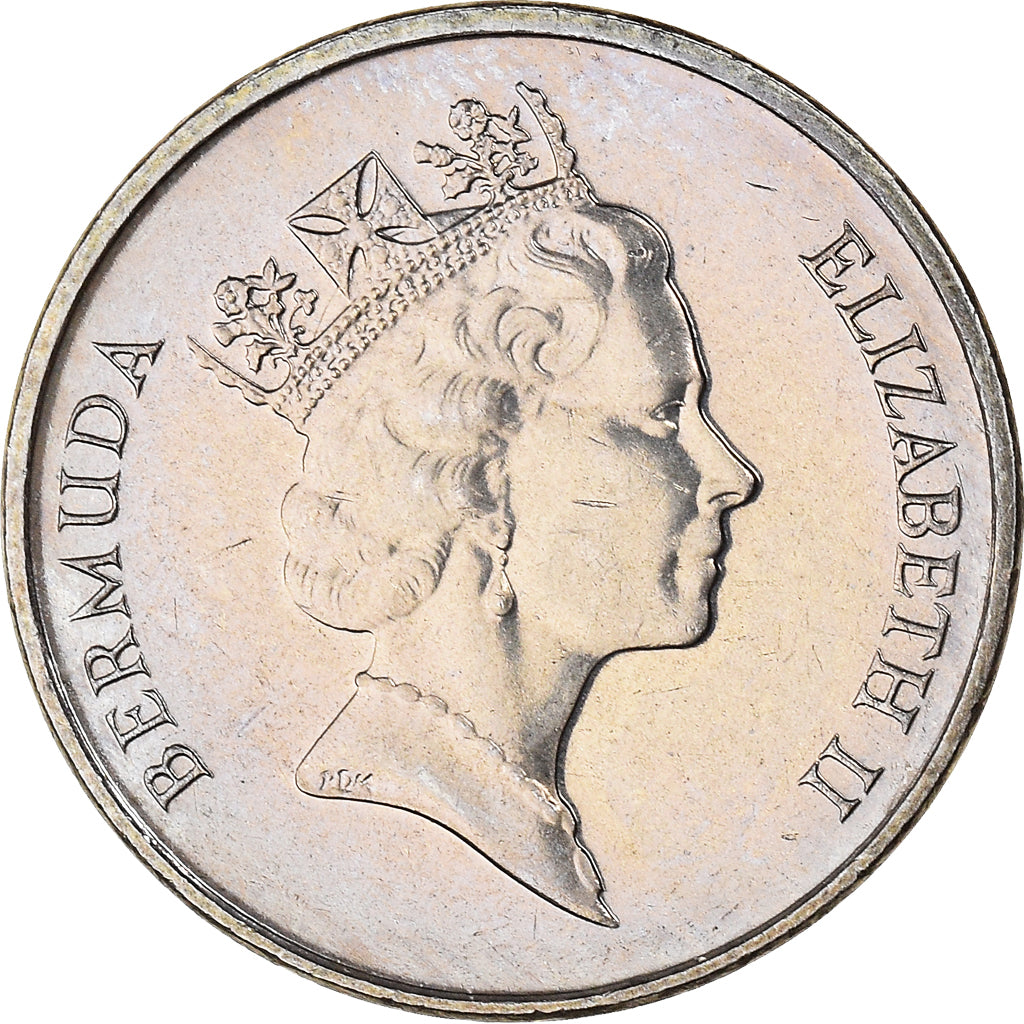 Munten, Bermuda, Elizabeth II, 5 Cents, 1997, PR, Cupro-nikkel, KM:45