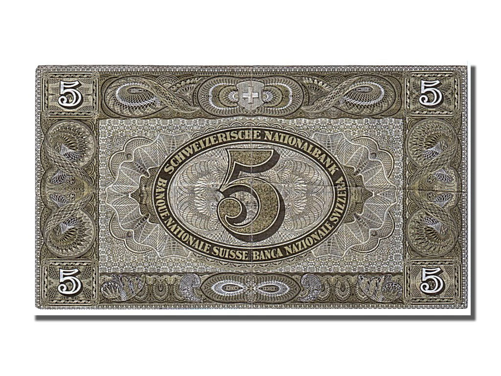 Banknote, Switzerland, 5 Franken, 1947, 1947-10-16, EF(40-45)