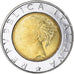 Monnaie, Italie, 500 Lire, 1999, Rome, TB+, Bimétallique, KM:203