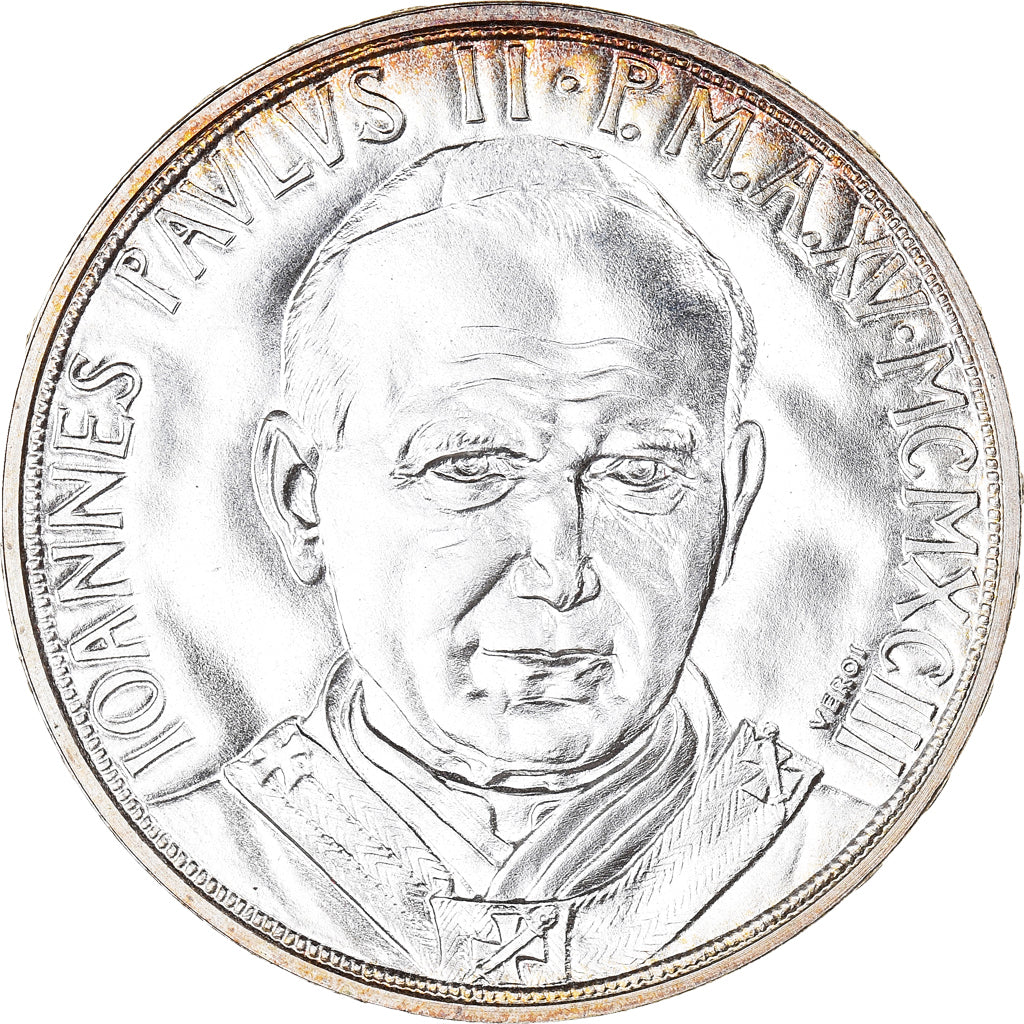 Münze, Vatikanstadt, John Paul II, 1000 Lire, 1993, STGL, Silber, KM:250