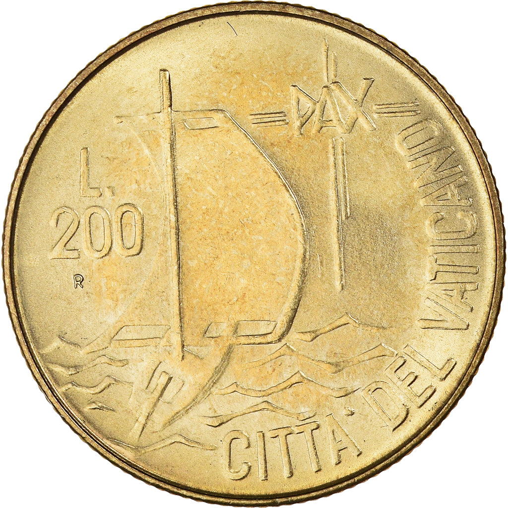 Moneta, CITTÀ DEL VATICANO, John Paul II, 200 Lire, 1984, FDC