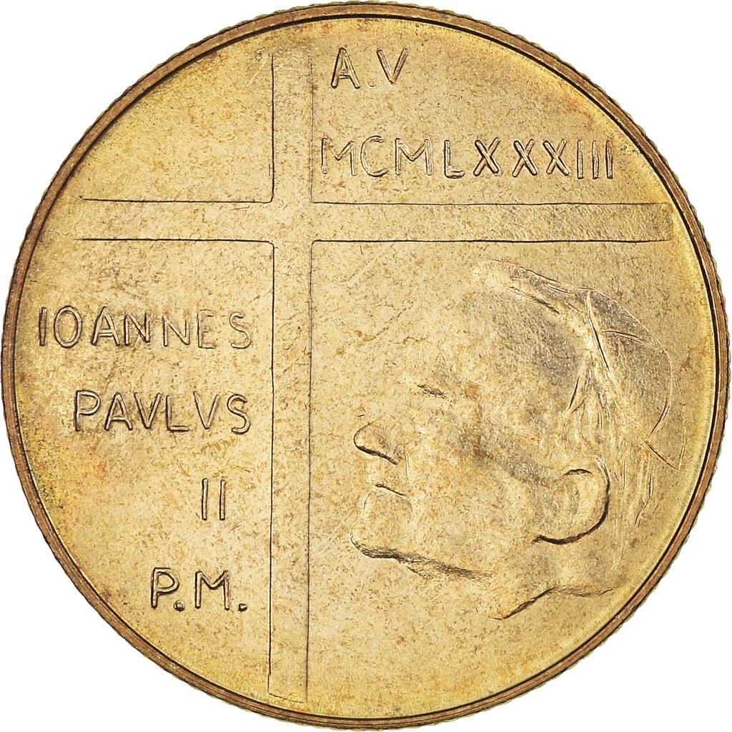 Moneda, CIUDAD DEL VATICANO, John Paul II, 200 Lire, 1983, Roma, FDC, Aluminio -