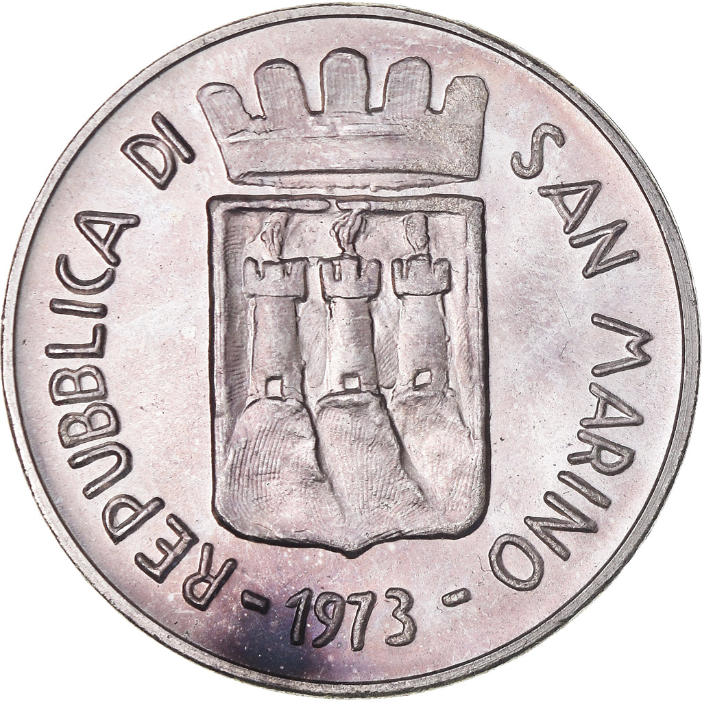Coin, San Marino, 500 Lire, 1973, Rome, MS(63), Silver, KM:29