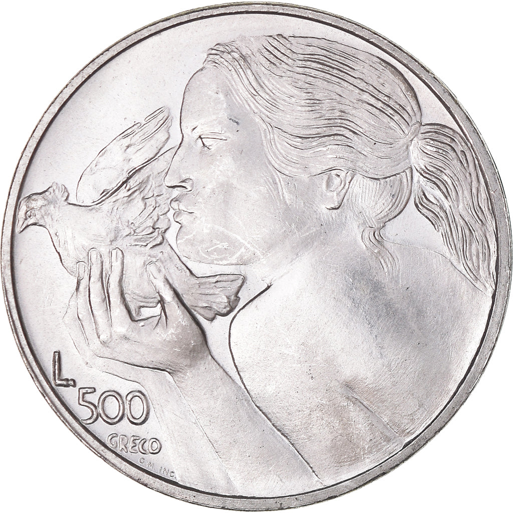 Coin, San Marino, 500 Lire, 1973, Rome, MS(63), Silver, KM:29