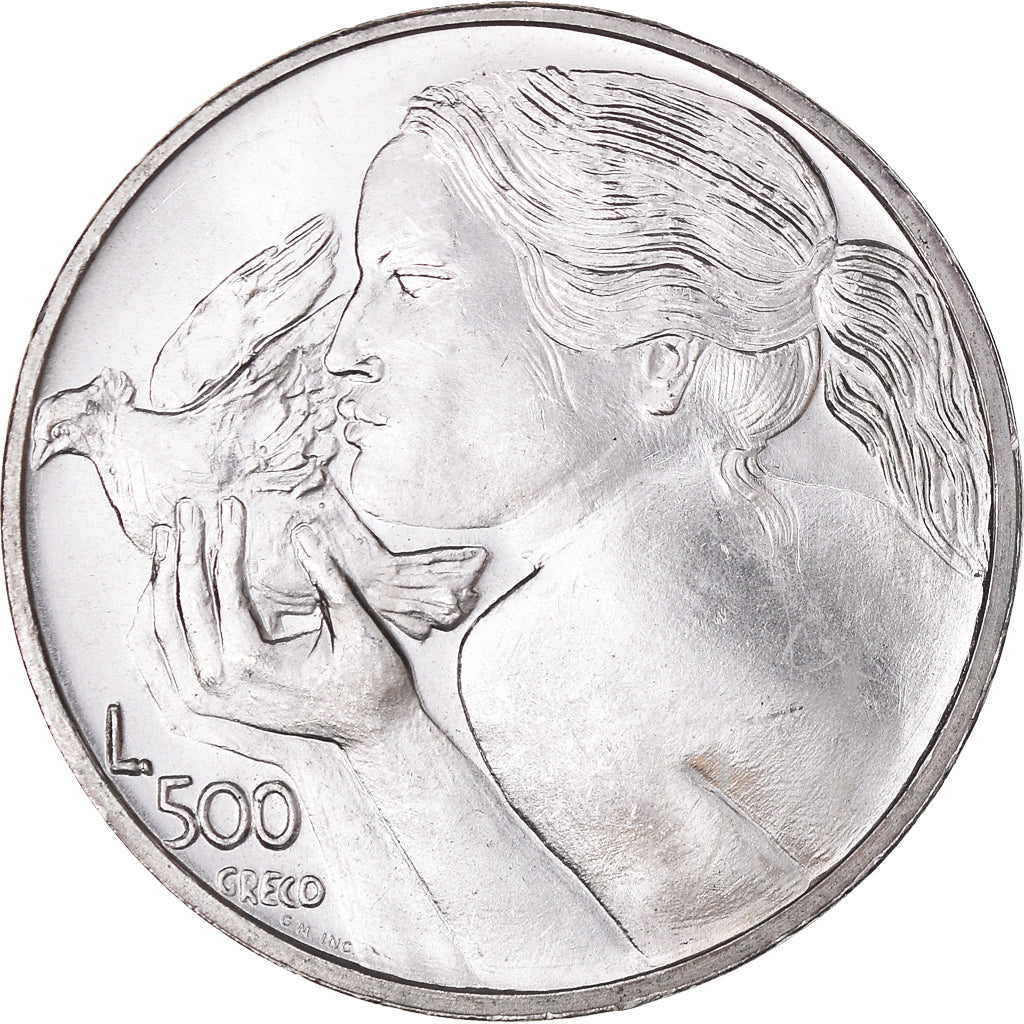 Coin, San Marino, 500 Lire, 1973, Rome, MS(63), Silver, KM:29