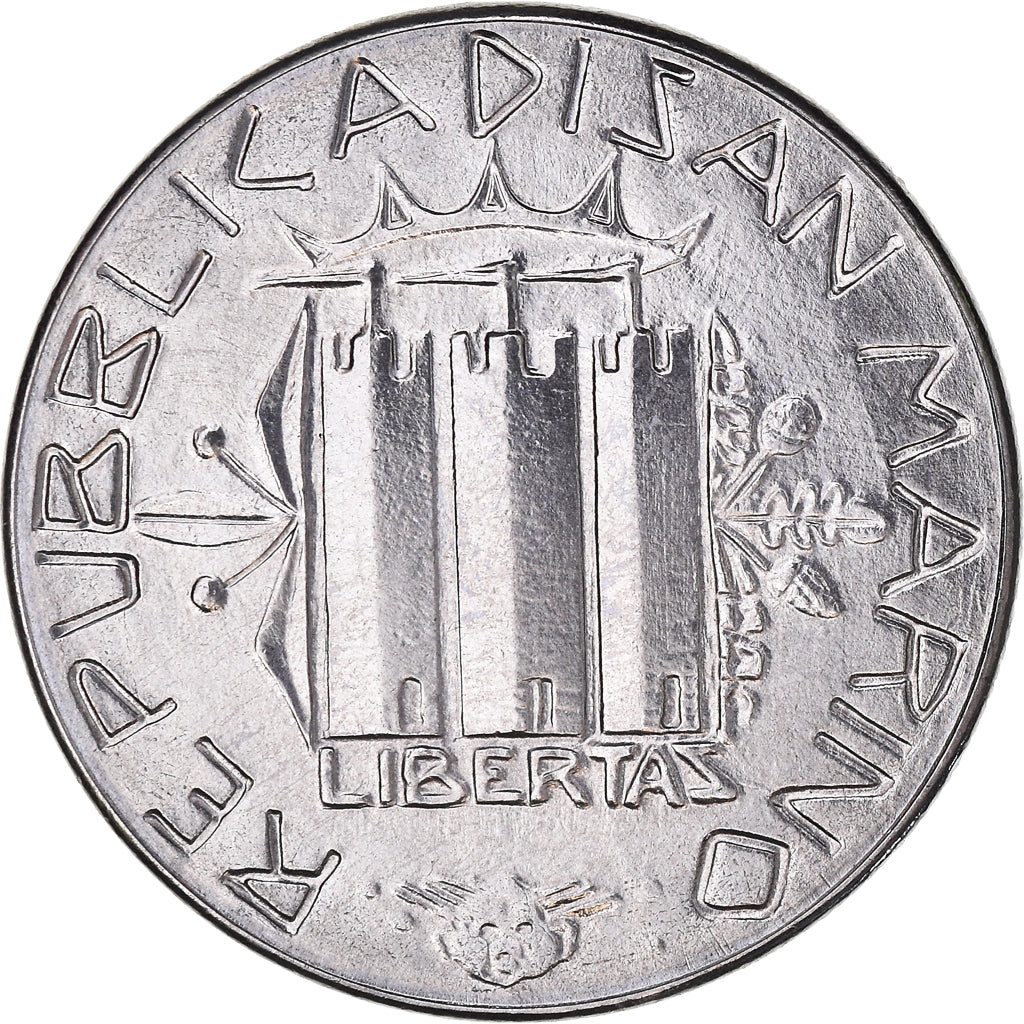 Moeda, San Marino, 100 Lire, 1985, Rome, MS(65-70), Aço, KM:179